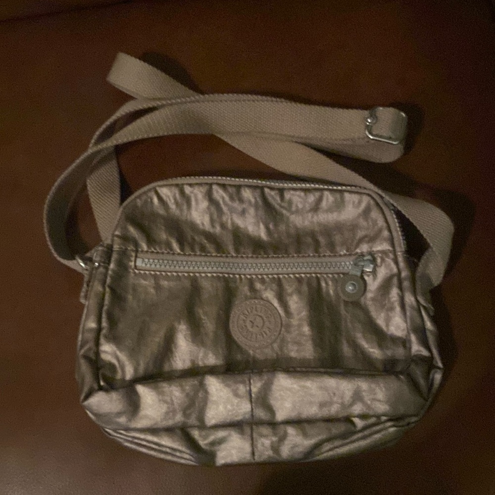 Kipling Metallic Bronze Crossbody Bag